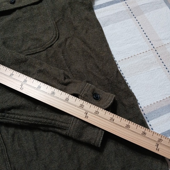 Everlane Mens The Heavyweight Oversized Shirt Jacket Utility Cotton Green Size M - Picture 8 of 8
